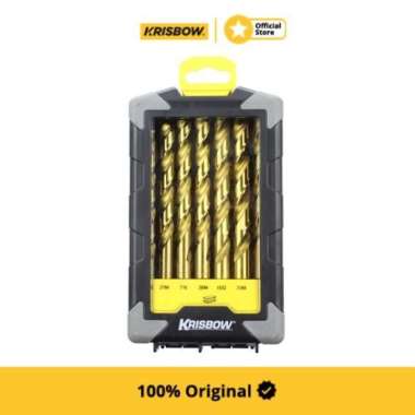 Krisbow Set Mata Bor Twist Drill Metal Hss 29 Pcs