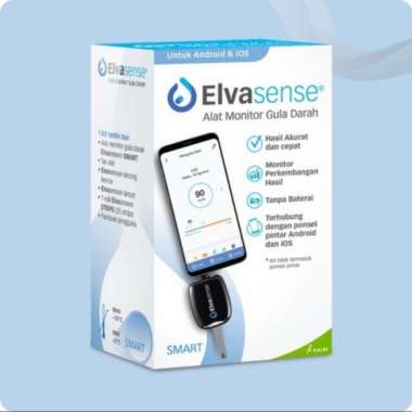 Elvasense Smart - Alat Monitor Gula Darah / Alat Cek Gula Darah Akurat