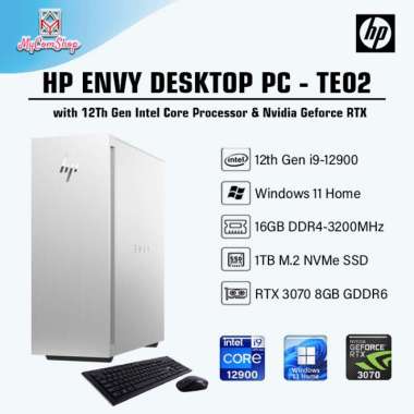 HP ENVY PC DEKSTOP TE02-0042 i9-12900 16GB RAM 1TB SSD RTX 3070 8GB