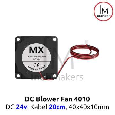 DC Blower Fan / Turbo Fan 4010 DC 24V 2 pin Kabel 20cm
