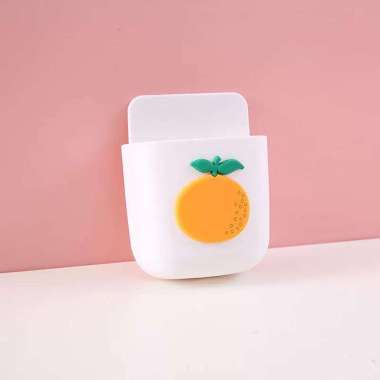 Rak HP Tempel Dinding Multifungsi / Kotak Penyimpanan HP Remote JERUK