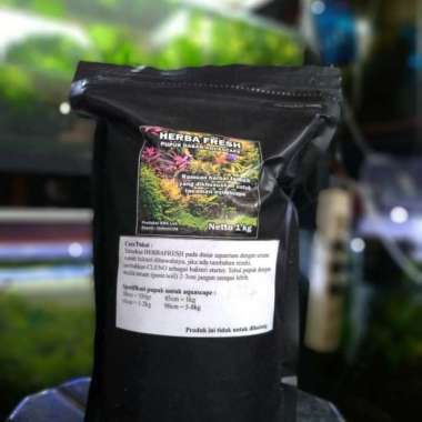 aquascape pupuk dasar herba fresh 1kg Multicolor