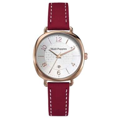 HUSH PUPPIES HP.3897L.2522 - JAM TANGAN ANALOG WANITA TALI KULIT ORIGINAL