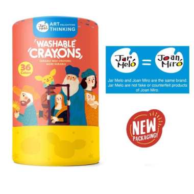 Joan Miro Washable Crayon 36 Color Krayon Set Anak Multicolor