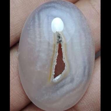 Akik Natural Batu Pandan Kapas Semu Nanas Sutra Merah Lumut OliAntik14