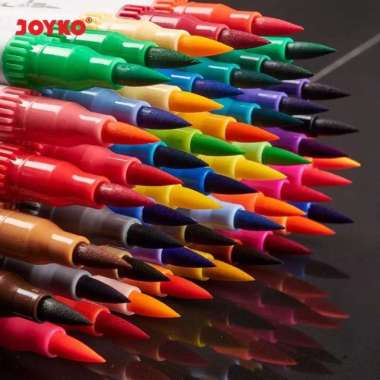 Joyko Color Brush Pen Pena Spidol Kuas 48 Warna Joyko 48 Color Clp-40 Multicolor