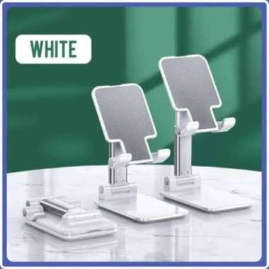 Holder Tempat Dudukan HP Lipat Folding Kaca L305 Putih