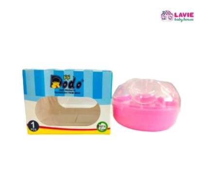 Dodo Tempat Bedak Bayi + Puff / Powder Case Pink