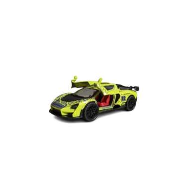 Mainan Mobil Anak Diecast AMZ Toys Mclaren P1 GTR - Ford GT Skala 1:43 Mclaren Kuning