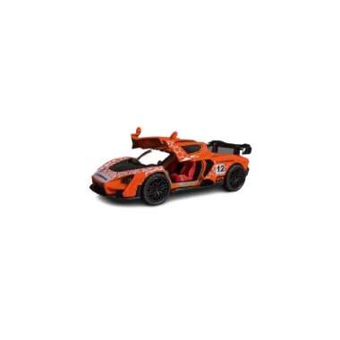 Mainan Mobil Anak Diecast AMZ Toys Mclaren P1 GTR - Ford GT Skala 1:43 Mclaren Orange