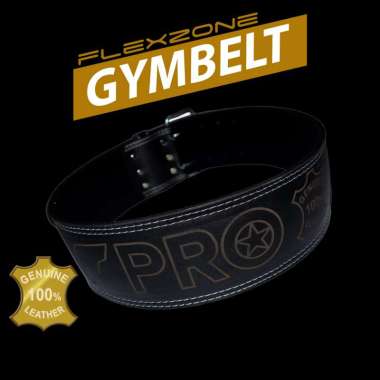Flexzone GymBelt Genuine Leather Sabuk Gym Fitness FAS-005 Kulit Asli L