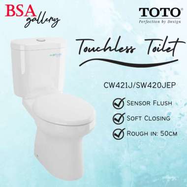 KLOSET DUDUK TOTO CW421J SENSOR FLUSH / KLOSET 421 TOUCHLESS
