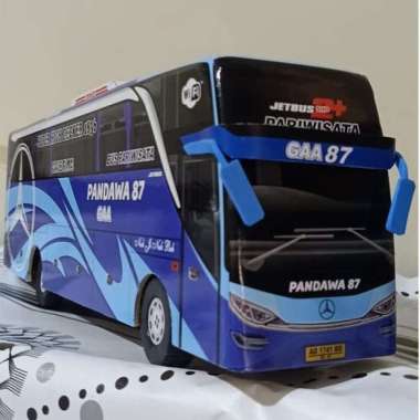 Miniatur Bus Bis / Mainan Bus Bis Pandawa 87 Shd Mercedes Benz Multicolor