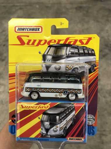 Matchbox Superfast Volkswagen Microbus (Openable Doors) Multicolor
