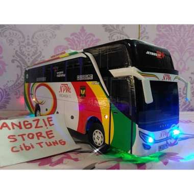 Miniatur Bus Bis Npm Lampu Multicolor