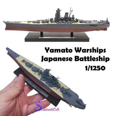 Ijn Battleship Yamato 1/1250 Scale Diecast Metal Model By Atlas Multicolor