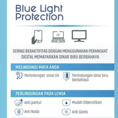 Lensa Kacamata Asp Essilor Elements Blue Light Protection 1.67
