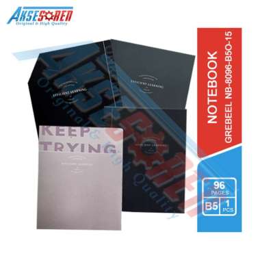 Aksesoren Buku Diary [Greebel NB-8096-B5O-15] / Journal Polos / Notes Book /agenda Harian / Catatan 