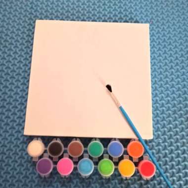 Kanvas Set Alat Lukis Uk 20X20 Multicolor