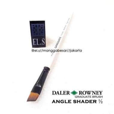 Daler Rowney Graduate Brush Angle Shader 1/2 (Kuas Lukis) Multicolor