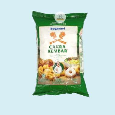 Cakra Kembar Tepung Cakra 1kg Hijau