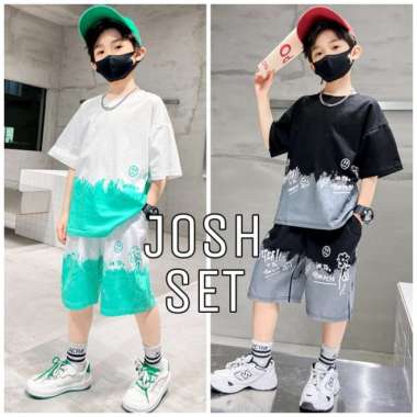 Promo BAJUKIDDIE JOSH SET BAJU SETELAN ANAK COWOK FASHION CASUAL