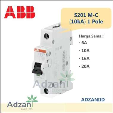 [ABB] MCB 1P 10A 10kA 15kA S201M-C10 2CDS271001R0104 S 201 M