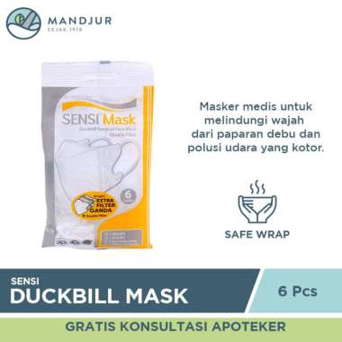 Sensi Mask Duckbill Face Mask Isi 6 Pcs