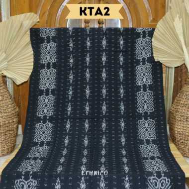 Kain Tenun Blanket Etnik Motif Toraja FREE Ikat Kepala dan Gelang Tenun KTA2