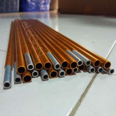 Frame Tenda Alloy 8mm x 50cm Kuat, Ringan Dan Awet Aluminium Alloy Gold 8.5mmx52cm