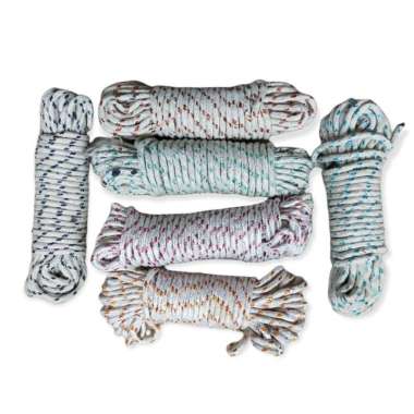 Tali Tenda Tali Flysheet 5mm 10mtr Tali Nilon Nylon Pengikat Barang Putih