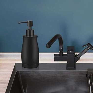 ARKTEK Matte Black Stainless Steel Soap Dispenser 13.5 OZ Multicolor