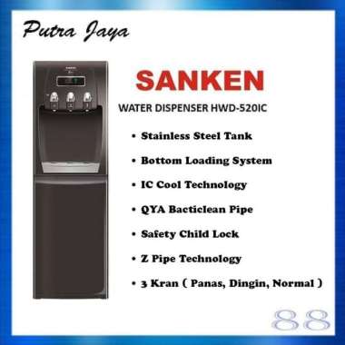 Sanken Dispenser Galon Bawah HWD 520 IC / HWD-520IC / HWD C520IC