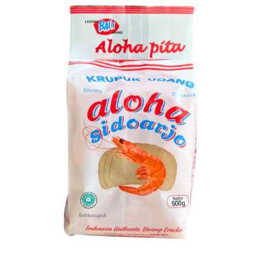 Aloha Pita Kerupuk Udang Mentah Original Sidoarjo 500g