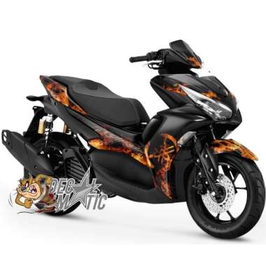 Decal Aerox Full body Stiker Aerox 155 NVX OLD/NEW Flames Api OLD AEROX