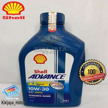 OLI MESIN OLI MOTOR SHELL ADVANCE AX7 MATIC 10W-30 0.8 L
