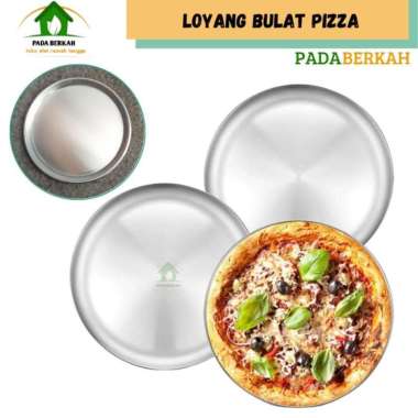 Loyang Pizza 22 cm Alumunium Bulat Anti Lengket Cetakan Pizza 22 cm