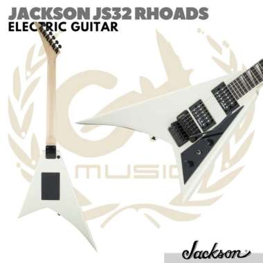 Jackson JS32 Rhoads Electric Guitar | Gitar Elektrik Listrik Flying V IVORY