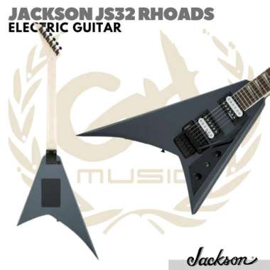 Jackson JS32 Rhoads Electric Guitar | Gitar Elektrik Listrik Flying V SATIN GREY