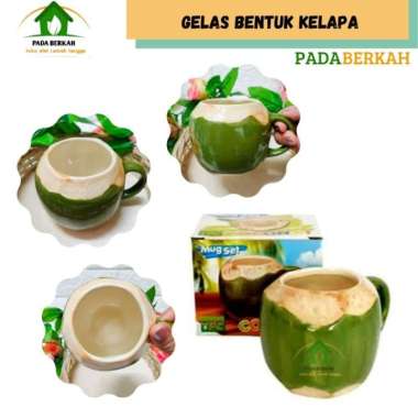Cangkir kelapa/ Gelas kelapa/ Mug coconut/ Gelas unik bentuk kelapa