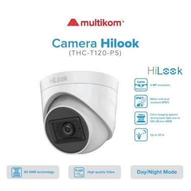 CAMERA HILOOK THC-T120-PS 080P 2Mp Camera Indoor Hilook Turbo Hd Audio
