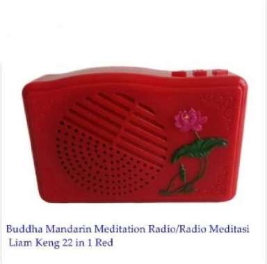 Buddha Mandarin Meditation Radio/Radio Meditasi Liam Keng 22 in 1 Red
