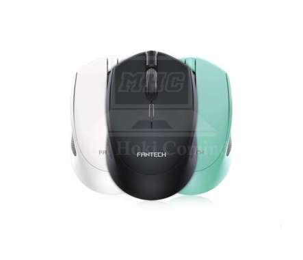 MOUSE WIRELESS & BLUETOOTH FANTECH W190 SILENT CLICK WHITE