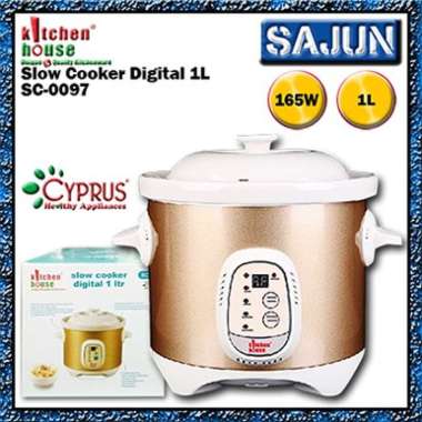 CYPRUS Kitchen House SC-0097 Digital Slow Cooker 1 Liter