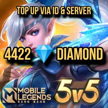 Diamond Mobile Legends 4422 Diamonds DM ML MLBB Event Voucher Game Top Up Via ID