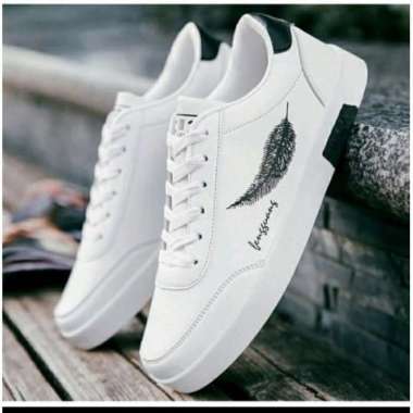 SPV Real pict sepatu sneakers sport Ss senji daun pria - wanita trndy 42 putih