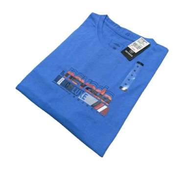 Kaos Nevada Full Hantag Motif Terbaru / Nevada Kaos Pria dan Wanita L biru