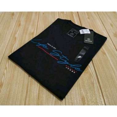 Kaos Nevada Full Hantag Motif Terbaru / Nevada Kaos Pria dan Wanita L hitam