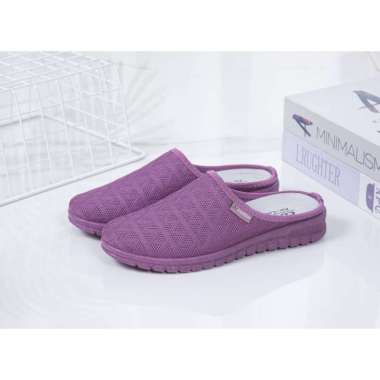 Sepatu Sandal Bustong Wanita Import Rajut Gaya Korea TX60-W 40 Ungu