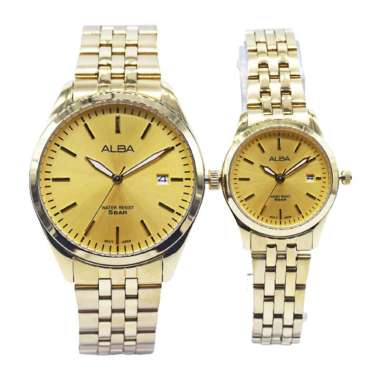 JAM TANGAN COUPLE ORIGINAL ALBA AS9S08 AS9S08X1 and ALBA AH7CE6 AH7CE6X1